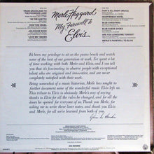 Charger l&#39;image dans la galerie, Merle Haggard : My Farewell To Elvis (LP, Album, Pin)
