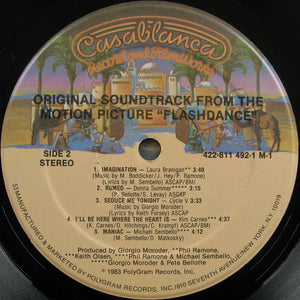 Various : Flashdance (Original Soundtrack From The Motion Picture) (LP, Album, 53 )