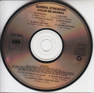 Barbra Streisand : Color Me Barbra (CD, Album, RM, RP)