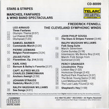 Laden Sie das Bild in den Galerie-Viewer, Frederick Fennell / The Cleveland Symphonic Winds : Stars &amp; Stripes - Fanfares, Marches &amp; Wind Band Spectaculars (CD, Album, RP)
