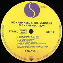 Load image into Gallery viewer, Richard Hell &amp; The Voidoids : Blank Generation (LP, Album, RE)

