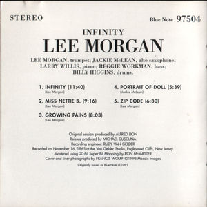 Lee Morgan : Infinity (CD, Album, Ltd, RE, RM)