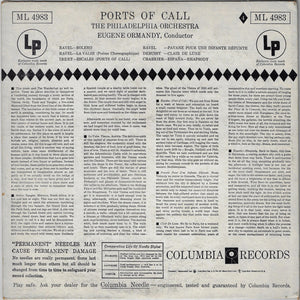 The Philadelphia Orchestra, Eugene Ormandy : Ports Of Call (LP, Album, Mono)