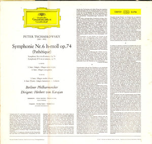 Peter Tschaikowksy* - Berliner Philharmoniker · Herbert von Karajan : Symphonie Nr.6 h-moll »Pathétique« (LP, RE)