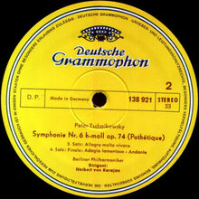 Laden Sie das Bild in den Galerie-Viewer, Peter Tschaikowksy* - Berliner Philharmoniker · Herbert von Karajan : Symphonie Nr.6 h-moll »Pathétique« (LP, RE)
