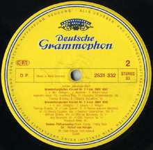 Charger l&#39;image dans la galerie, Johann Sebastian Bach, Berliner Philharmoniker, Herbert Von Karajan : Brandenburgische Konzerte 1 • 2 • 3 (LP, Album)
