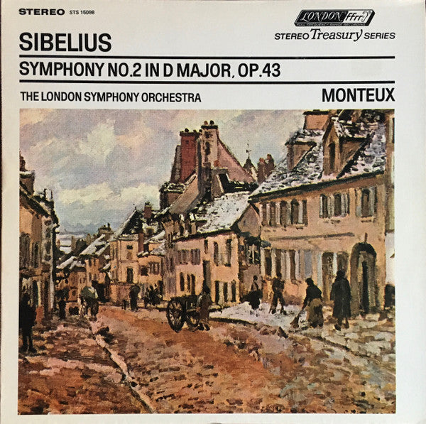 Sibelius*, The London Symphony Orchestra*, Monteux* : Symphony No. 2 In D Major, Op. 43 (LP, RE, RP)