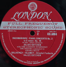 Load image into Gallery viewer, Julius Katchen With The London Symphony Orchestra*, Georg Solti, Rachmaninov*, Balakirev* : Concerto No. 2 In C Minor For Piano And Orchestra / Islamey -- Oriental Fantasia (LP)
