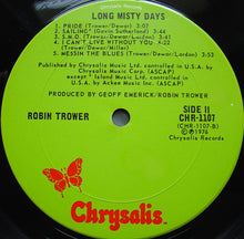 Load image into Gallery viewer, Robin Trower : Long Misty Days (LP, Album, Pit)
