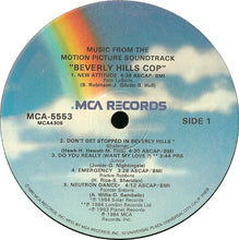 Laden Sie das Bild in den Galerie-Viewer, Various : Beverly Hills Cop (Music From The Motion Picture Soundtrack) (LP, Comp, Glo)

