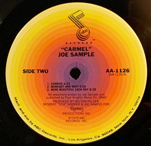 Joe Sample : Carmel (LP, Album, Pit)