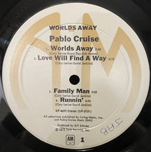 Laden Sie das Bild in den Galerie-Viewer, Pablo Cruise : Worlds Away (LP, Album, Emb)
