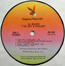 Load image into Gallery viewer, Al Wilson : I've Got A Feeling (LP, Album, Ter)
