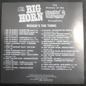 Various : The Big Horn - Boogie's The Thing (CD, Comp)