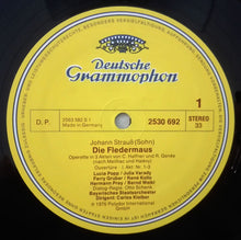 Load image into Gallery viewer, Johann Strauss* - Julia Varady*, Lucia Popp, Hermann Prey, Iwan Rebroff*, René Kollo, Bernd Weikl, Bayerisches Staatsorchester, Carlos Kleiber : Die Fledermaus (2xLP + Box)
