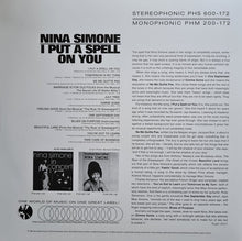 Load image into Gallery viewer, Nina Simone : I Put A Spell On You (LP, Album, RE, 180)
