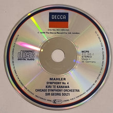 Load image into Gallery viewer, Mahler* - Kiri Te Kanawa, Chicago Symphony Orchestra, Sir Georg Solti* : Symphony No. 4 (CD, Album, RE)
