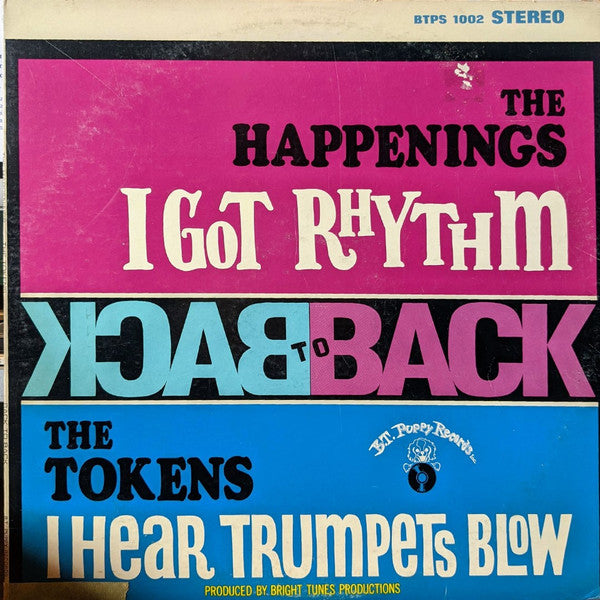 The Happenings / The Tokens : Back To Back (LP, Comp)