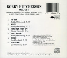Load image into Gallery viewer, Bobby Hutcherson : Oblique (CD, Album, RE, RP)

