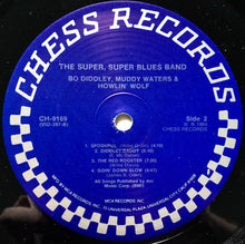 Load image into Gallery viewer, Howlin' Wolf, Muddy Waters &amp; Bo Diddley : The Super Super Blues Band (LP, Album, RE)
