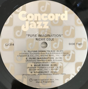 Richie Cole : Pure Imagination (LP, Album)