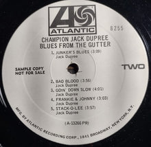 Laden Sie das Bild in den Galerie-Viewer, Champion Jack Dupree : Blues From The Gutter (LP, Album, Mono, Promo, RE)
