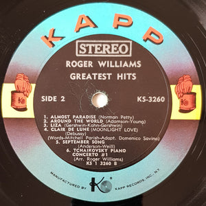 Roger Williams (2) : Greatest Hits (LP, Comp)