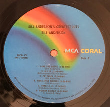 Charger l'image dans la galerie, Bill Anderson (2) : Bill Anderson's Greatest Hits (LP, Comp, RE)
