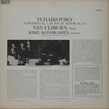 Load image into Gallery viewer, Tchaikovsky*, Van Cliburn, Kiril Kondrashin : Concerto No. 1 (LP, Album, Ind)
