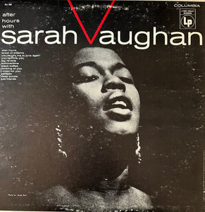 Sarah Vaughan : After Hours (LP, Album, Mono, RE)