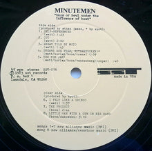 Laden Sie das Bild in den Galerie-Viewer, Minutemen : Buzz Or Howl Under The Influence Of Heat (12", EP, RE, RP)
