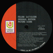 Laden Sie das Bild in den Galerie-Viewer, Nino Rota : Fellini Satyricon (Original Motion Picture Score) (LP)
