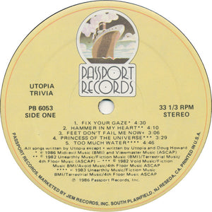 Utopia (5) : Trivia (LP, Comp, Hub)