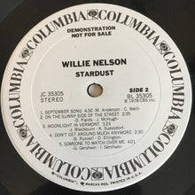 Laden Sie das Bild in den Galerie-Viewer, Willie Nelson : Stardust (LP, Album, Promo, Ter)
