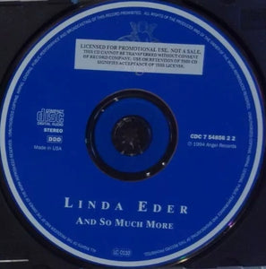 Linda Eder : And So Much More (CD, Album, Promo)