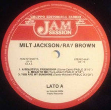 Load image into Gallery viewer, Milt Jackson / Ray Brown : Milt Jackson Ray Brown‎ Jam (LP, Album)

