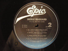 Laden Sie das Bild in den Galerie-Viewer, Merle Haggard : It's All In The Game (LP, Album, Car)
