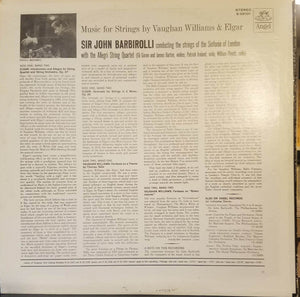 Vaughan Williams* / Elgar* - The Strings Of The Sinfonia Of London*, Allegri String Quartet*, Sir John Barbirolli : Music For String Orchestra (LP, RE)