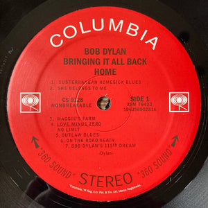 Bob Dylan : Bringing It All Back Home (LP, Album, RE)