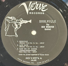 Load image into Gallery viewer, The Ben Webster Quintet : Soulville (LP, Album, Mono)
