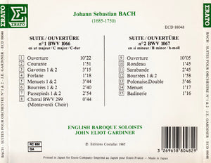 J.S. Bach*, English Baroque Soloists*, John Eliot Gardiner : Ouvertüren / Suites BWV 1066-1067 (CD, Album, RP)