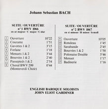 Charger l&#39;image dans la galerie, J.S. Bach*, English Baroque Soloists*, John Eliot Gardiner : Ouvertüren / Suites BWV 1066-1067 (CD, Album, RP)
