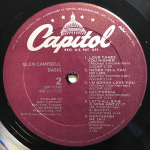 Glen Campbell : Basic (LP, Album, Gol)