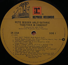 Load image into Gallery viewer, Pete Seeger &amp; Arlo Guthrie : Pete Seeger &amp; Arlo Guthrie Together In Concert (2xLP, Album, Win)
