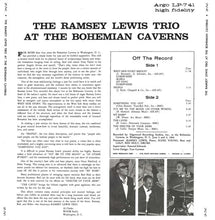 Laden Sie das Bild in den Galerie-Viewer, The Ramsey Lewis Trio : At The Bohemian Caverns (LP, Album)
