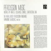 Load image into Gallery viewer, The New Jersey Percussion Ensemble, Raymond DesRoches*, Varèse*, Colgrass*, Cowell*, Saperstein*, Oak* : Percussion Music (LP, Album, RE, SP )
