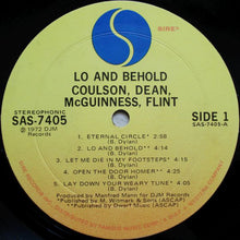 Laden Sie das Bild in den Galerie-Viewer, Coulson, Dean, McGuinness, Flint* : Lo &amp; Behold (LP, Album, Mon)
