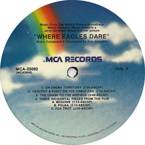 Ron Goodwin : Where Eagles Dare (Music From The Motion Picture Sound Track) (LP, Album, RE)
