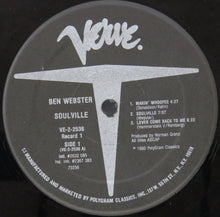 Charger l'image dans la galerie, Ben Webster : Soulville (2xLP, Comp, RE)
