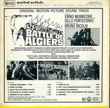 Load image into Gallery viewer, Ennio Morricone And Gillo Pontecorvo : Battle Of Algiers - Original Motion Picture Soundtrack (LP, Album)
